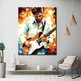 Malen nach Zahlen Gitarrist