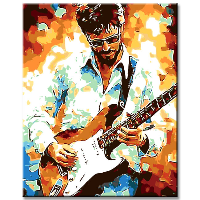 Malen nach Zahlen Gitarrist