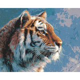 Grind nach Zahlen Bilder Tiger Tiere