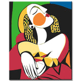 Malen nach Zahlen Picasso Dame