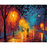 Grind nach Zahlen Bilder Allee im Rain