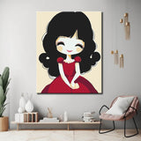 Malen nach Zahlen Little Princess mit Zöpfen