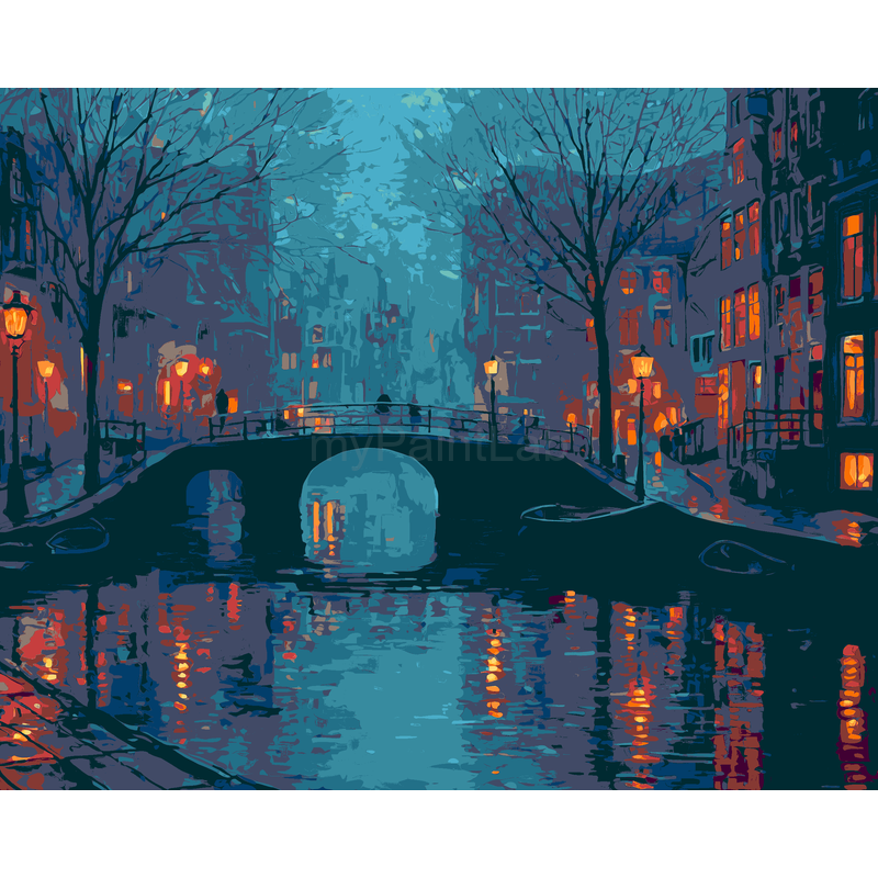 Malen nach zahlen holland amsterdam canal