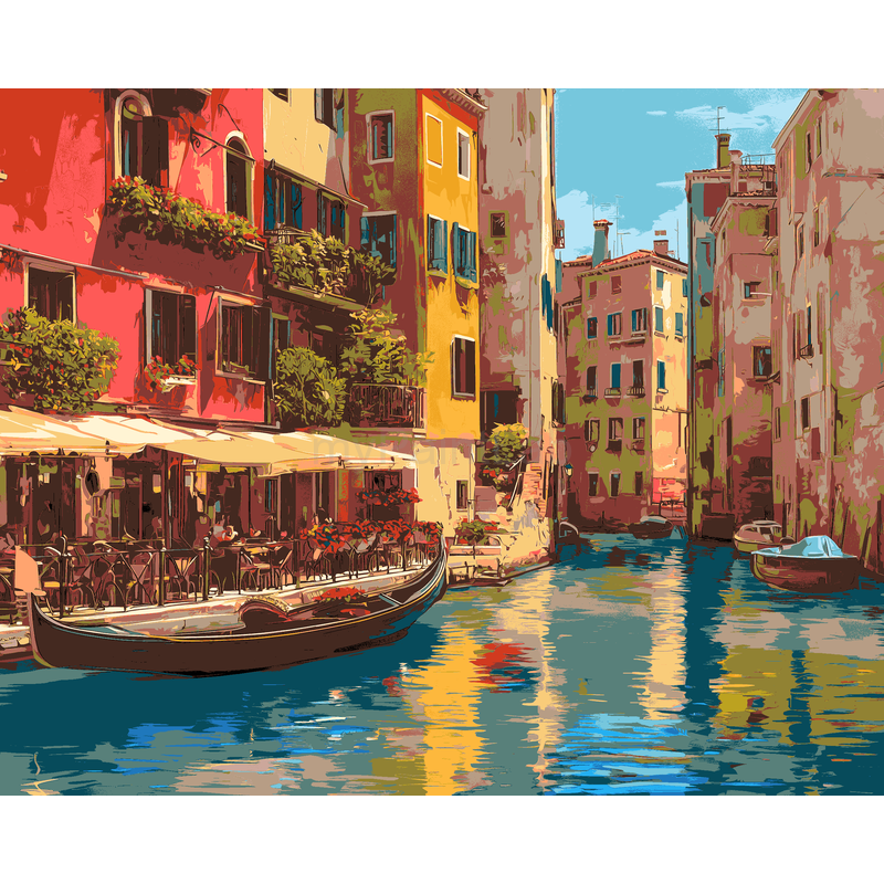 Paint by Numbers Old Town Shop
