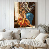 Painting by Numbers Woman in Thoughts