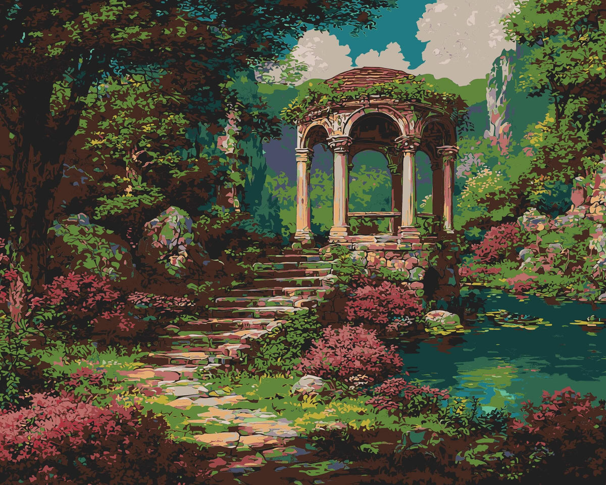 Paint by Numbers Pavilion by the Pond