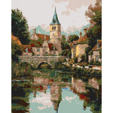 Paint by Numbers Church by the River