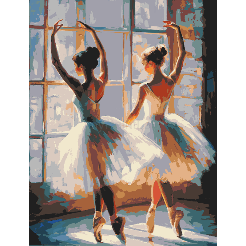 Grind after taking pictures of two ballet dancers