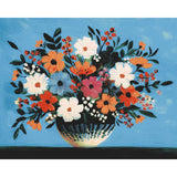 Grind nach Zahlen Blumen Blumenstrauß weiß/blau