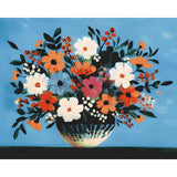 Grind nach Zahlen Blumen Blumenstrauß weiß/blau