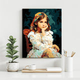 Painting by Numbers People Girl Portrait