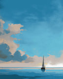 Painting by Numbers Sea Sailboat