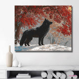 Malen nach zahlen bite wolf im snow