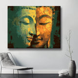 Grind nach Zahlen Buddha Flötenspiel