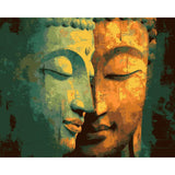 Grind nach Zahlen Buddha Flötenspiel
