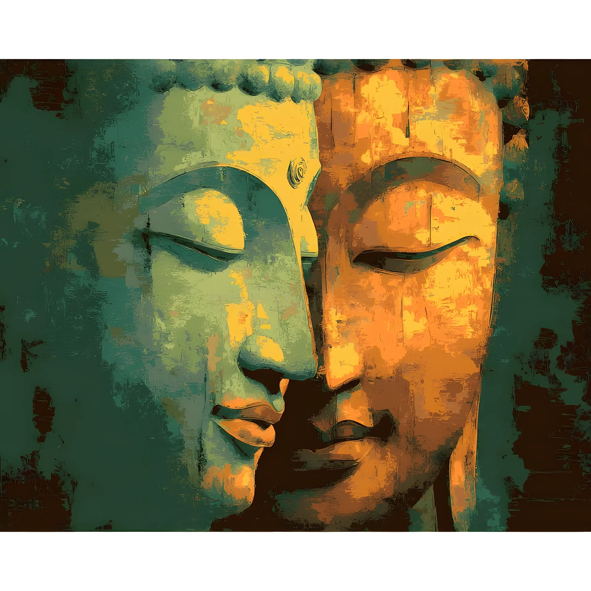 Grind nach Zahlen Buddha Flötenspiel