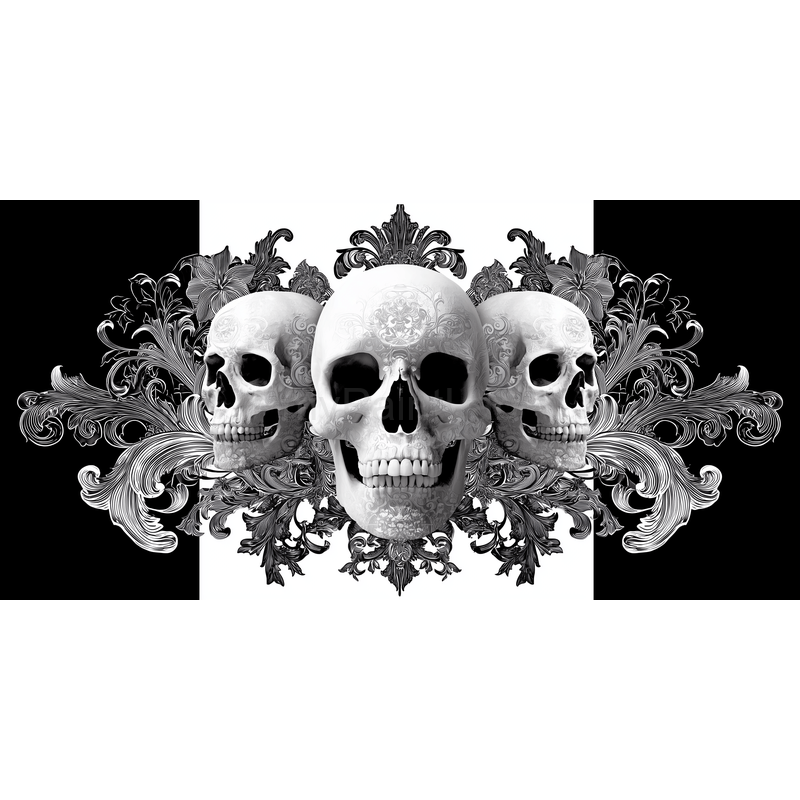Malen nach hallen halloween totenkopf 5 teilig