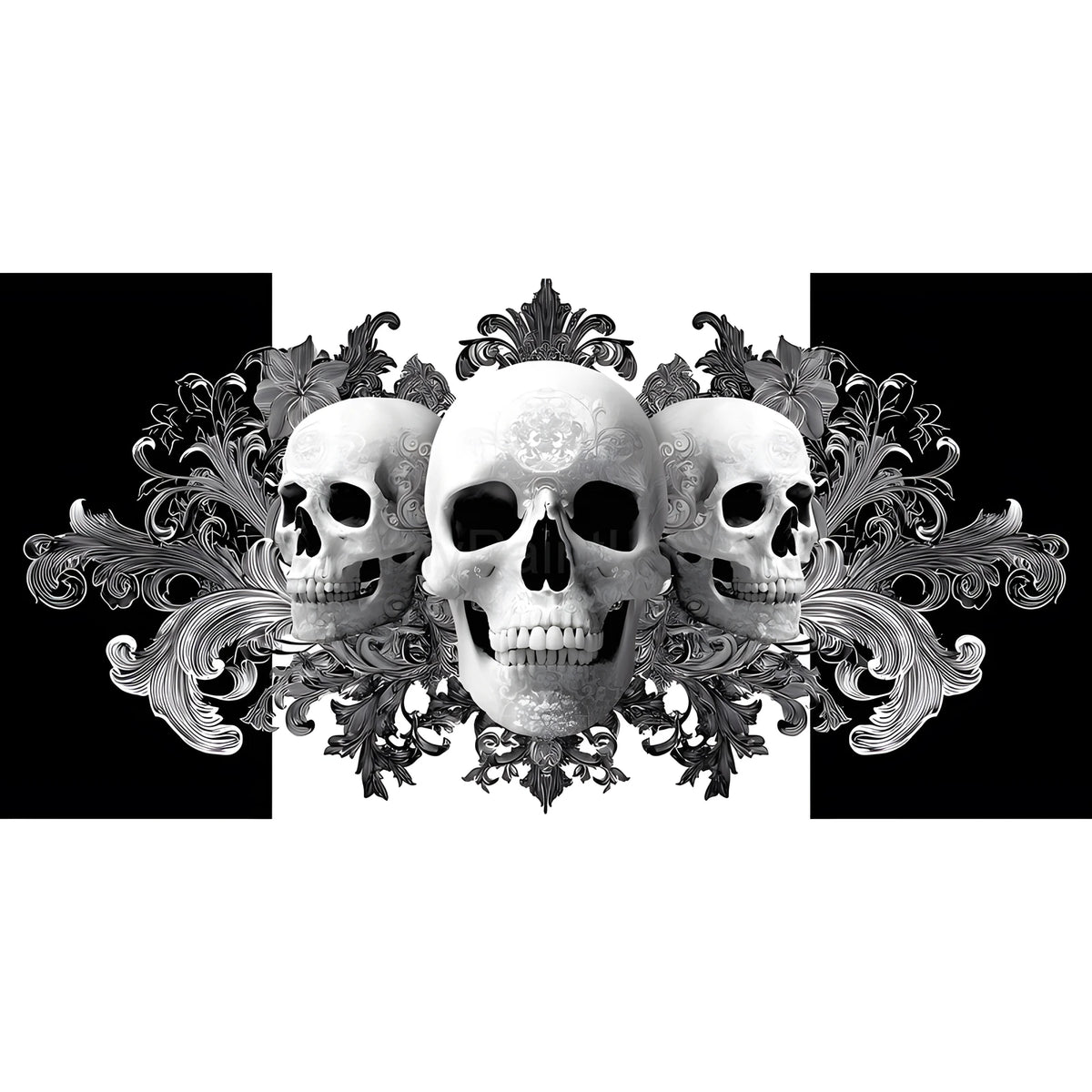 Malen nach Zahlen halloween totenkopf 5 teilig