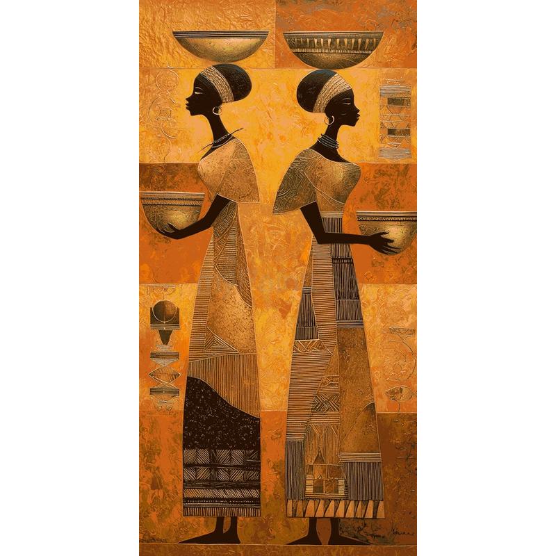 Painting by Numbers Africa Women at Work Modern Art