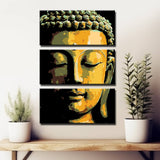 Malen nach Zahlen Schlafender Buddha Tradition - 3-teilig (Triptychon)