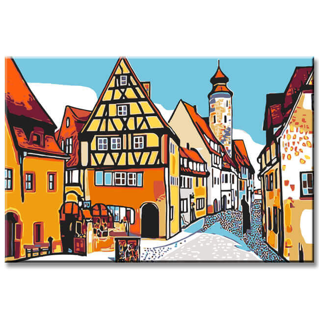 Malen nach Zahlen Rothenburg o.d. Tauber