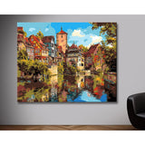Painting by Numbers Schwäbisch Hall Half-Timbered Old Town