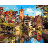 Painting by Numbers Schwäbisch Hall Half-Timbered Old Town