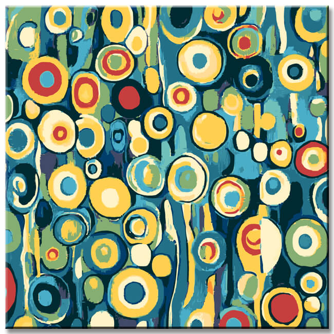 Malen nach Zahlen Moderne Kunst Kreise