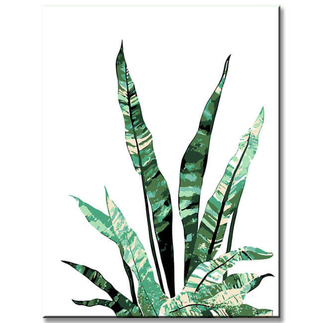 malen nach Zahlen Pflanze