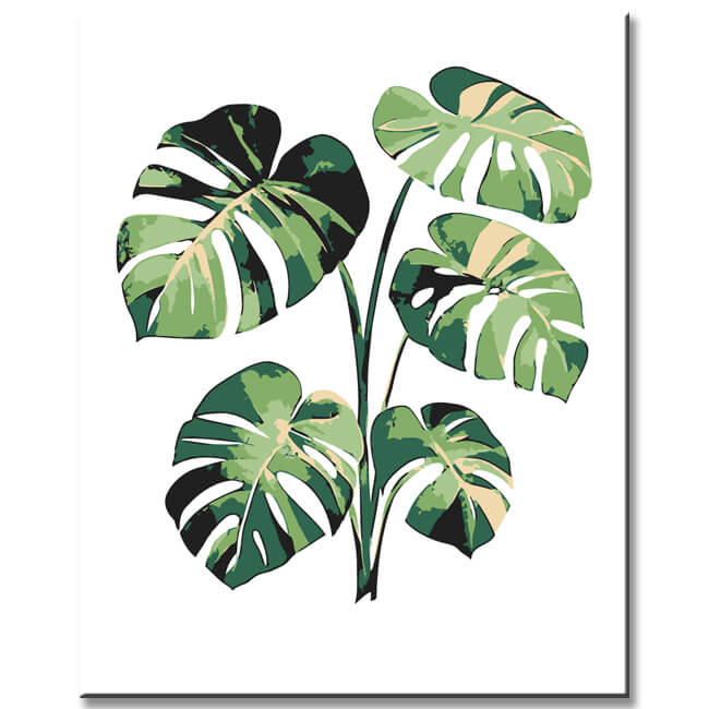 Malen nach Zahlen Afrika baum