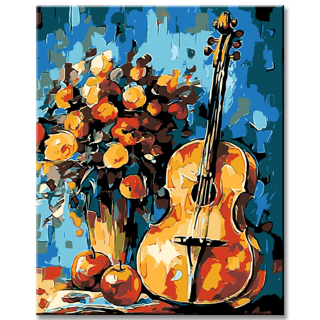 Malen nach Zahlen ganseblumchenwiese