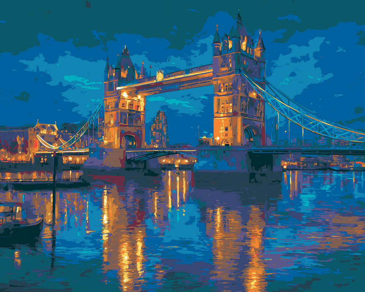 Paint-by-Numbers Tower Bridge London