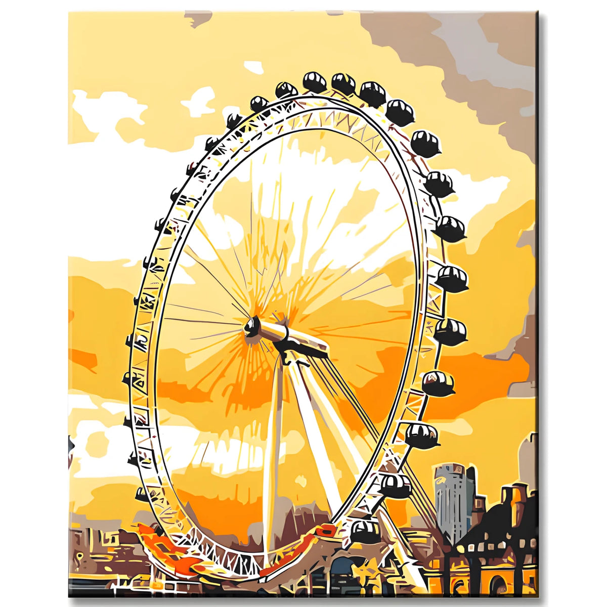 Malen nach Zahlen London riesenrad