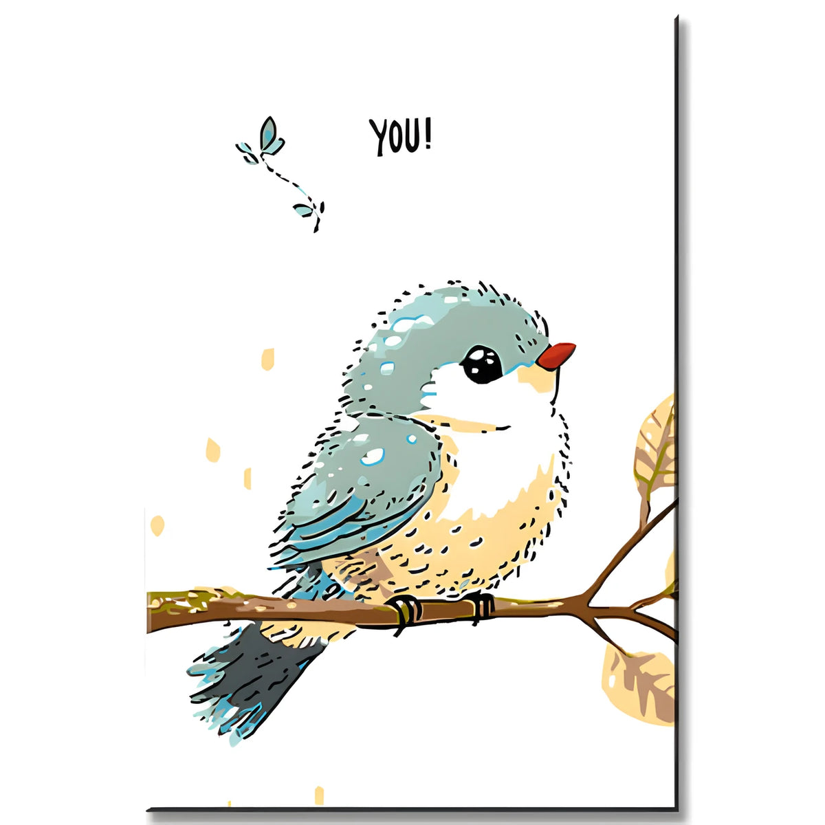 Paint by Numbers Bird waiting for you