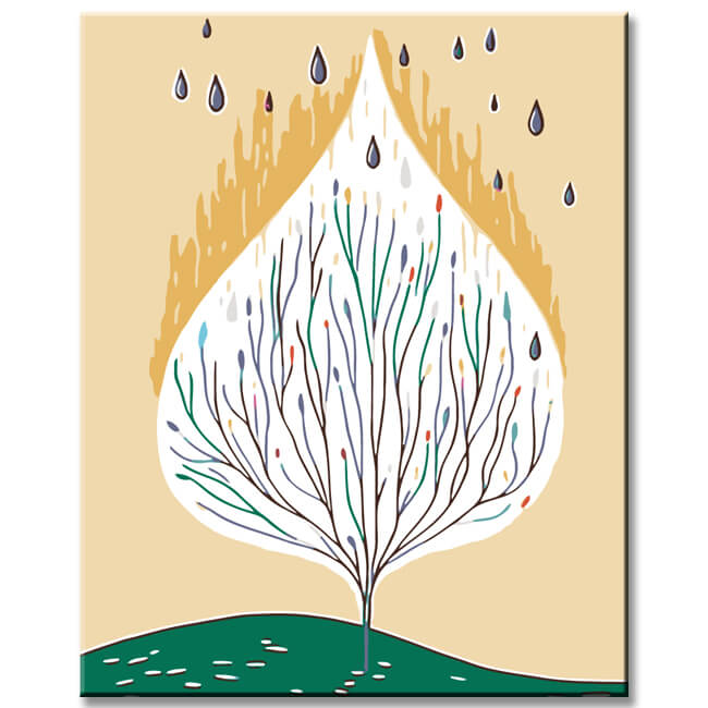 Malen nach Zahlen wassertropfen