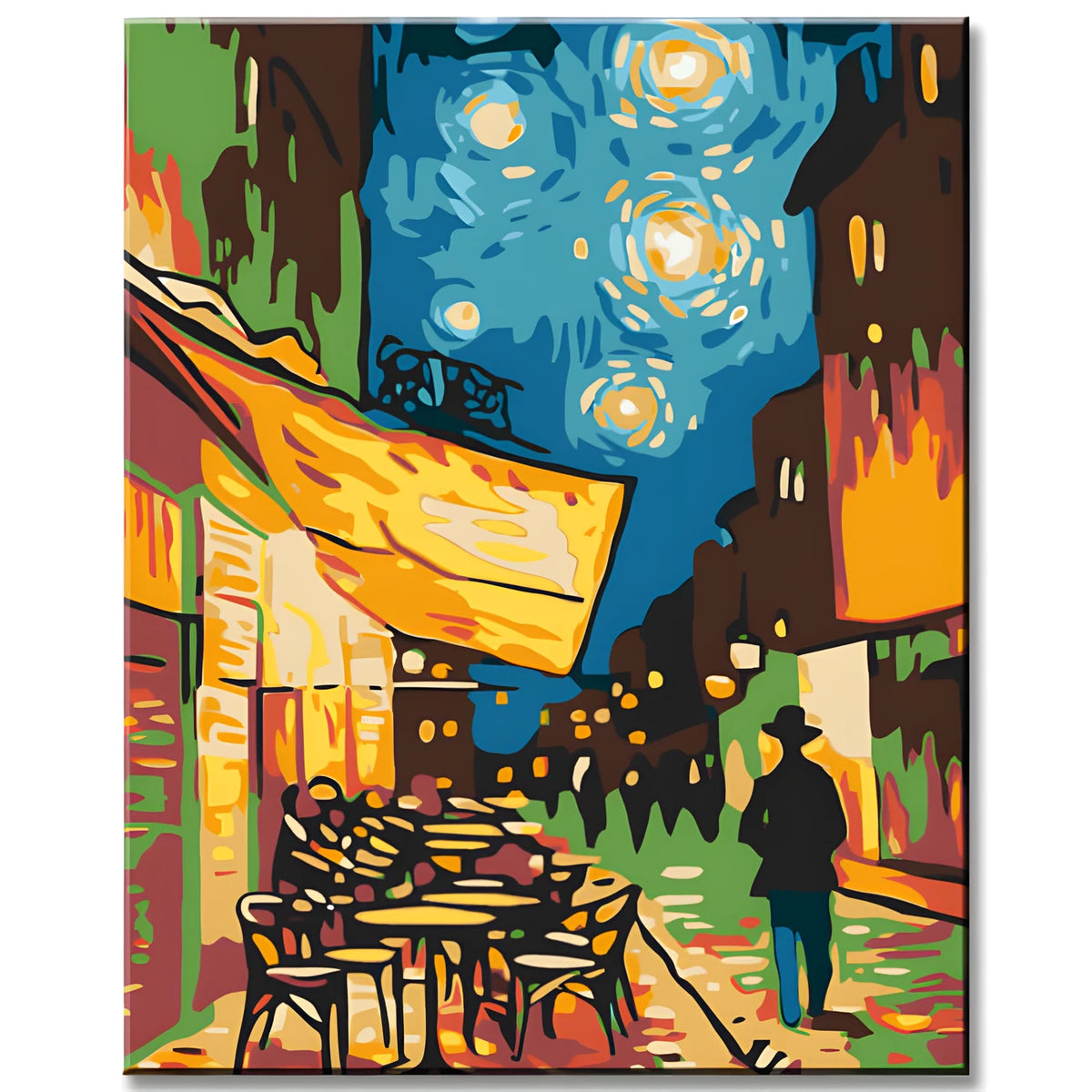 Grind after a cafe terrace near Van Gogh