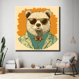 Malen nach Zahlen Bär mit Sonnenbrille