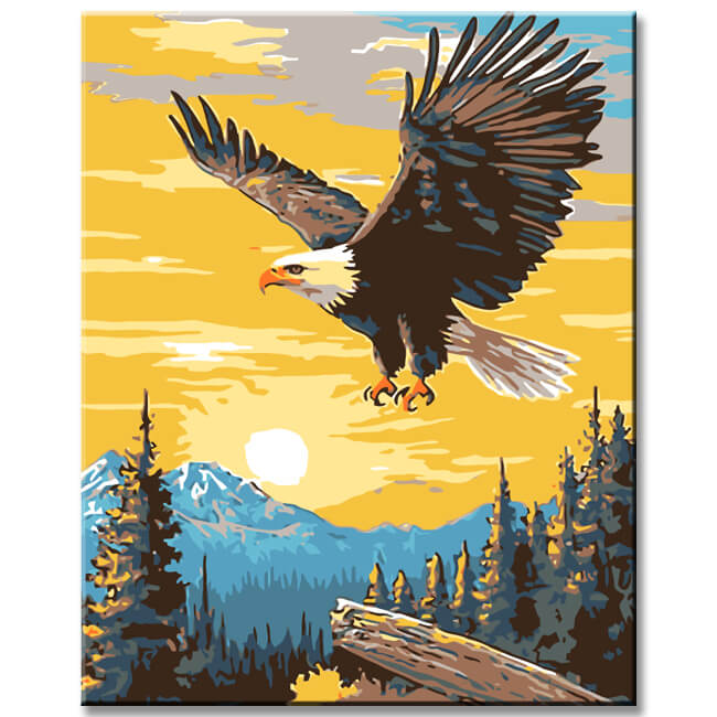 Malen nach Zahlen Bilder kirschbaumallee