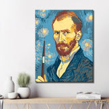 Malen nach Zahlen für Erwachsene Van Gogh Selbstportrait mit Palette