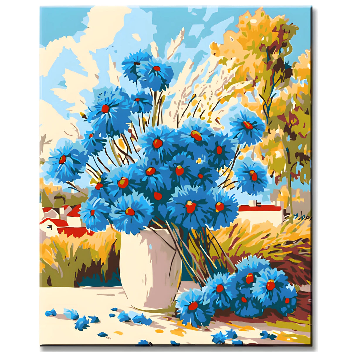 Paint by Numbers for Adults Cornflower Bouquet