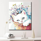 Malen nach Zahlen für Erwachsene Katze auf dem Sofa