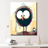 Malen nach Zahlen Comic eulenfreunde