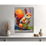 Painting by Numbers for Kids Squirrel