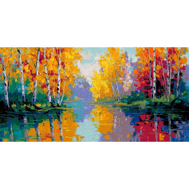 Painting by Numbers Plant World Lake