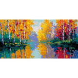 Painting by Numbers Plant World Lake