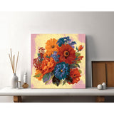 Grind after Zahlen Blumen Bouquet