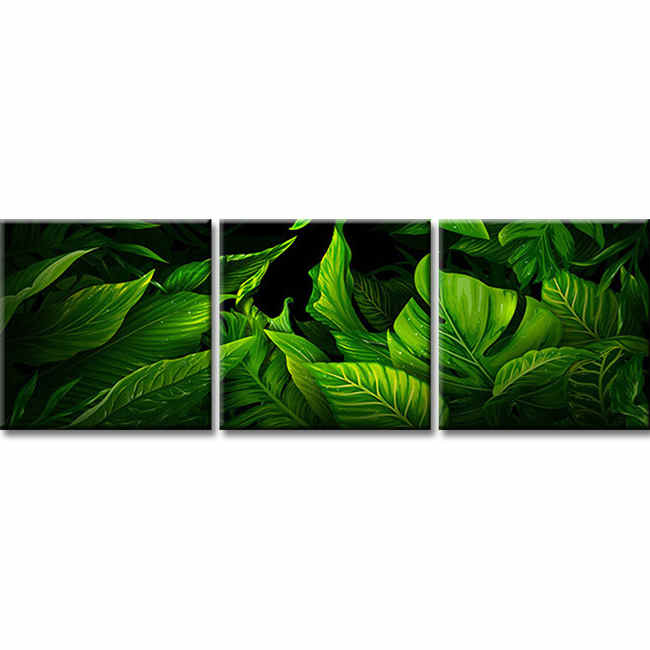 Malen nach Zahlen Blätter - 3-teilig (Triptychon)-SS-187-3-teilig