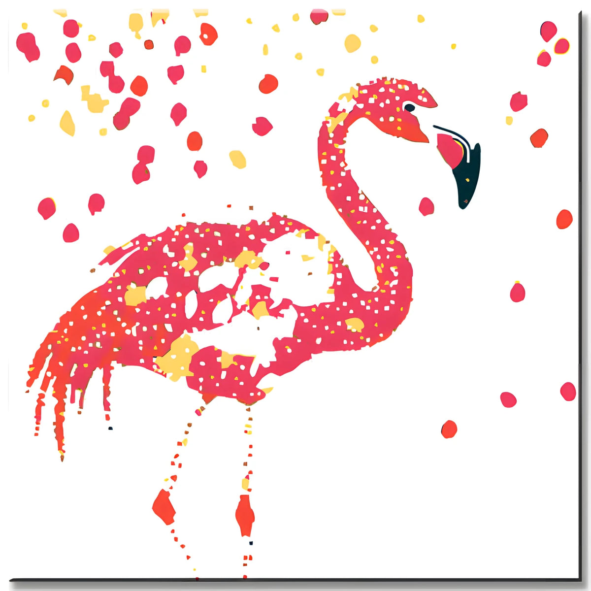 Painting by Numbers Animals Flamingo selectively