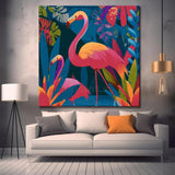 Malen nach Zahlen Flamingo Family