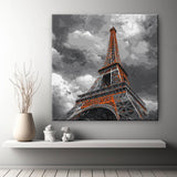 Painting by Numbers Eiffel Tower Paris black and white
